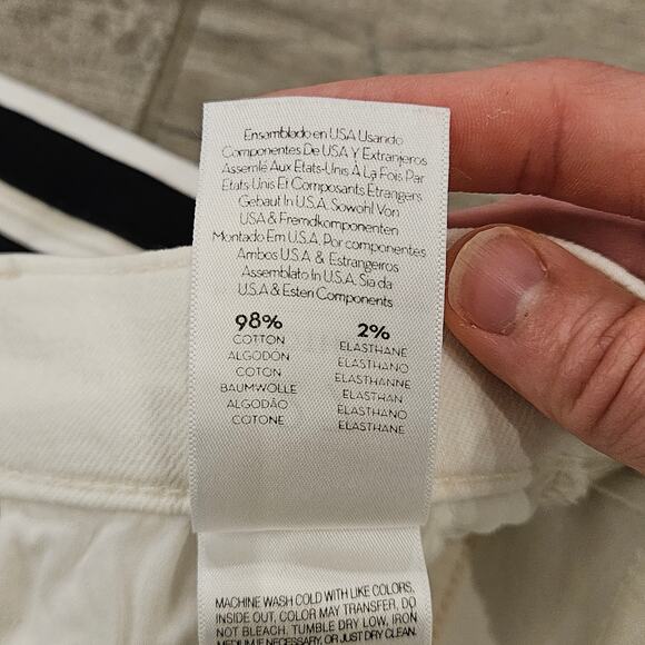 Mother Jeans Womens Size 27 Insider Crop Step Fray Whipping The Racer Striped - Picture 15 of 16